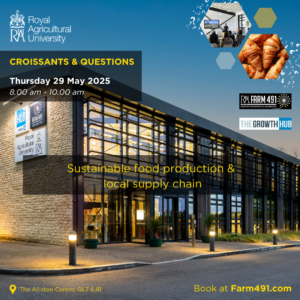Graphic of Croissants & Questions poster