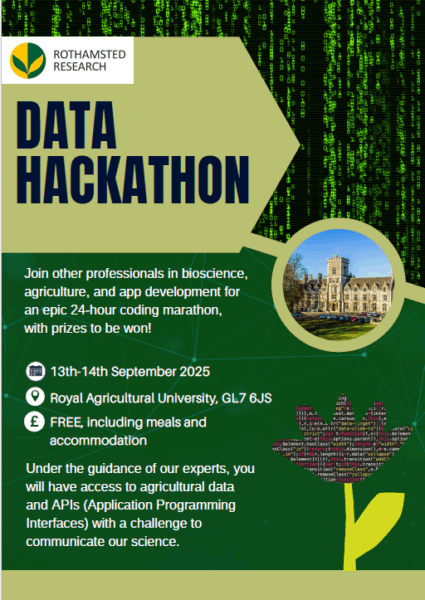 Rothamsted Research Data Hackathon Poster