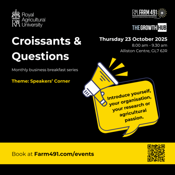 Event graphic for Croissants and Questions