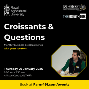 Event graphic for croissants and questions