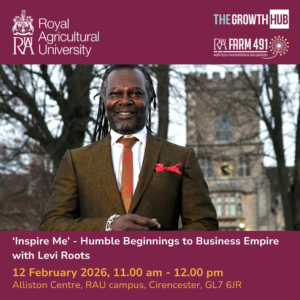 Event graphic for Inspire Me talk with Levi Roots