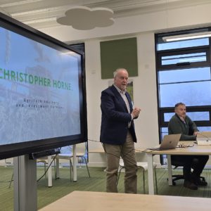 Guest speaker at Croissants and Questions