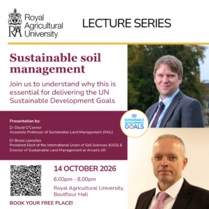 Event graphic for Sustainable soil management